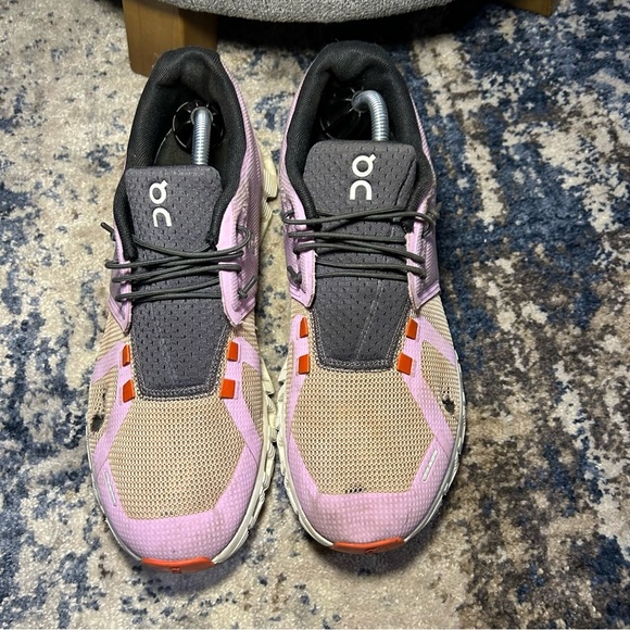 On Running Fiji & Rose Cloud 5 Push Slip-On Running Sneakers Size 8.5 - Picture 4 of 13